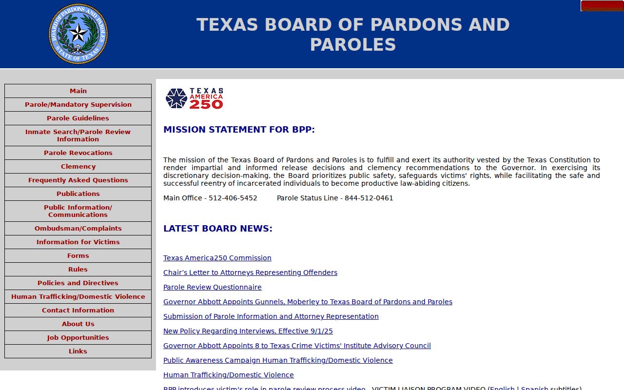 Leon County arrest record parole decision source